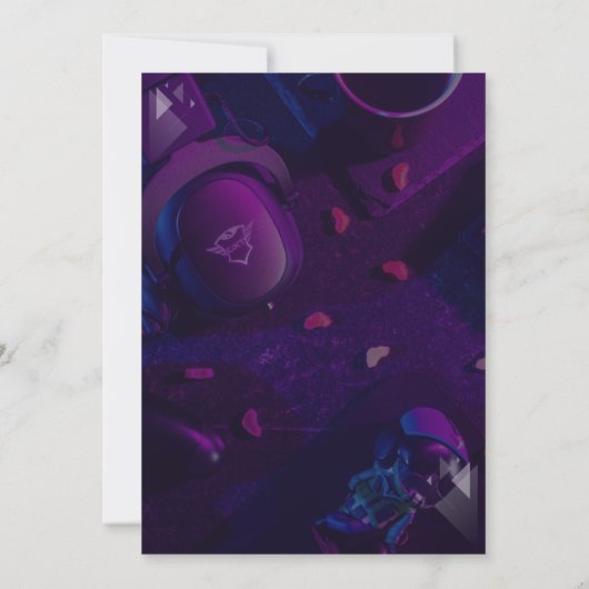 Custom Game Night Invitation 招待状 (裏面)