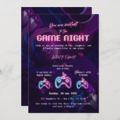 Custom Game Night Invitation 招待状 (正面/裏面)