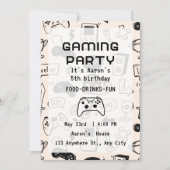 Custom Game Night Invitations 招待状 (正面)