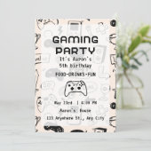 Custom Game Night Invitations 招待状 (スタンド正面)
