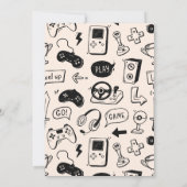 Custom Game Night Invitations 招待状 (裏面)