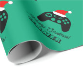 Custom gaming controller Christmas wrapping paper ラッピングペーパー (ロールコーナー)