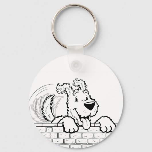 Custom gel mouse pad with a dog design キーホルダー (正面)