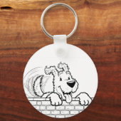 Custom gel mouse pad with a dog design キーホルダー (正面)