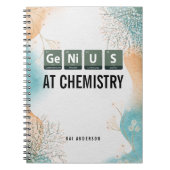 Custom Genius Periodic Table Chemistry Student ノートブック (正面)