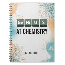 Custom Genius Periodic Table Chemistry Student ノートブック