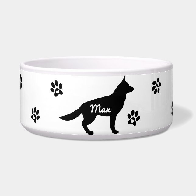 Custom German Shepherd Dog  ボウル (正面)