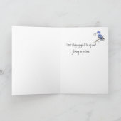 Custom, Get Well Soon,Masculine,Fishing,Kingfisher カード (内部)