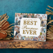 Custom Gift Best PawPaw Ever Family Photo Collage フォトプラーク (側面)