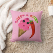 Custom gift Cute Ice Cream and Chili Pepper  クッション (ブランケット)