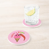 Custom gift Cute Ice Cream and Chili Pepper  コースター (側面)