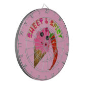 Custom gift Cute Ice Cream and Chili Pepper  ダーツボード (正面左)