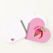 Custom gift Cute Ice Cream and Chili Pepper  ノートブック (内部)