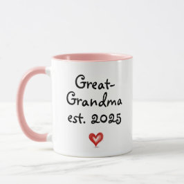 Custom Gift For Great-Grandma, Personalized Year マグカップ