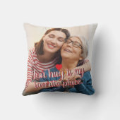 Custom Gift for Mother Grandma -Throw Pillow Photo クッション (裏面)