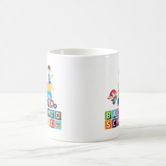 custom gift for teacher, back to school, custom コーヒーマグカップ (中央)