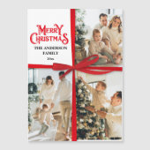 Custom Gift Wrapped Family Photo collage Christmas (正面)