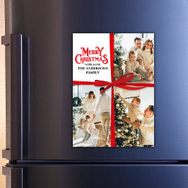 Custom Gift Wrapped Family Photo collage Christmas