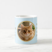 Custom Ginger Cat Photo and Name Coffee Mug コーヒーマグカップ (中央)