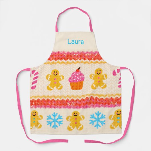 Custom Gingerbread Apron エプロン (正面)