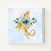 Custom Giraffe Floral Sketchbook for Kids ノートブック (裏面)