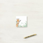 Custom Giraffe Sticky Notes, Personalized Safari ポストイット (デスク上)