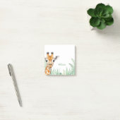 Custom Giraffe Sticky Notes, Personalized Safari ポストイット (オフィス)