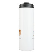 Custom Girl & Dog Thermal Tumbler タンブラー (正面)