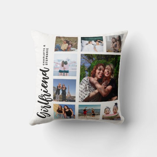 Custom Girlfriend Photo Collage クッション (裏面)