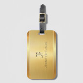 Custom Glamorous Gold Look Elegant Template Luxury ラゲッジタグ (正面縦)