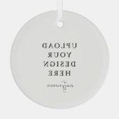 Custom Glass Christmas Ornament, Upload your Photo ガラスオーナメント (裏面)