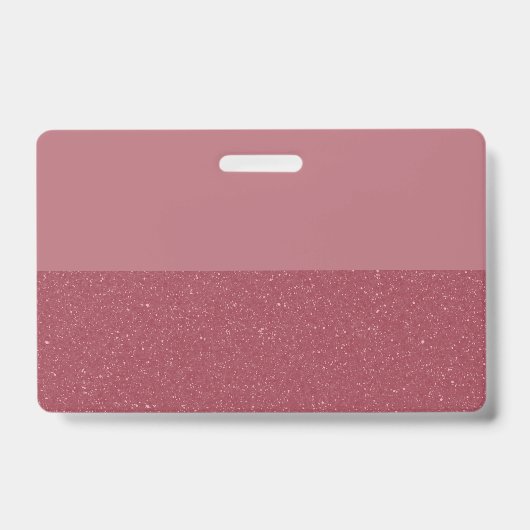 Custom Glitter Badge – Rose Gold Bottom バッジ (正面)