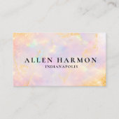 Custom Glitter Blue Opal Stone Background 名刺 (正面)