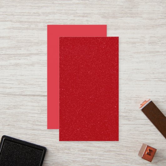 Custom Glitter Red Flat Loyalty Card ロイヤリティカード (正面/裏面インサイチュ)