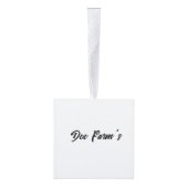 Custom “God Family Farming” Ornament キューブオーナメント (右)