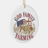 Custom “God Family Farming” Ornament セラミックオーナメント (右)