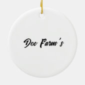 Custom “God Family Farming” Ornament セラミックオーナメント (裏面)