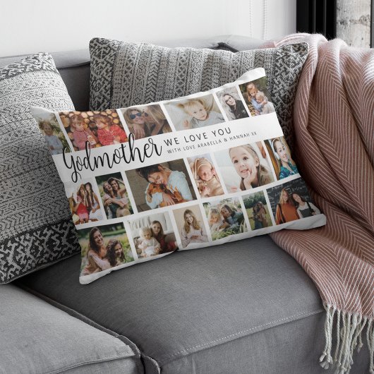 Custom Godmother 18 Photo Collage ランバークッション