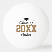 Custom Gold Class of 2026 Graduation 卓球ボール (正面)