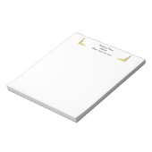 Custom Gold Corner Business Notepad ノートパッド (回転)