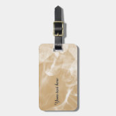 Custom gold crystal luggage tag ラゲッジタグ (正面縦)