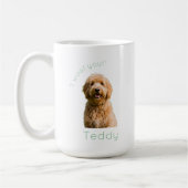Custom Golden Doodle Photo I Woof You Personalized コーヒーマグカップ (左)