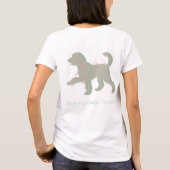 Custom Golden Doodle Photo I Woof You Personalized Tシャツ (裏面)