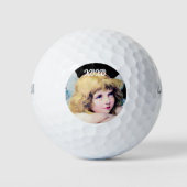 CUSTOM GOLF BALLS VINTAGE ANGEL XOXO ゴルフボール (正面)