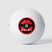 Custom golf balls with car steering wheel logo ゴルフボール (正面)
