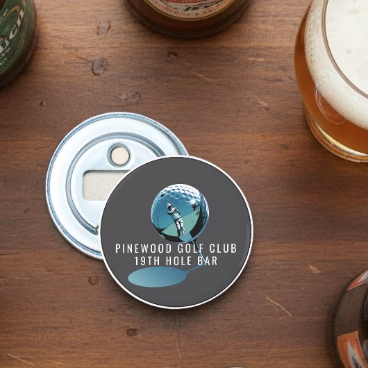Custom Golf Bottle Opener, Personalized 19th Hole  栓抜き