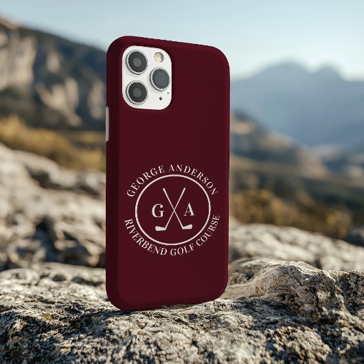 Custom Golf Club Headcover Personalized Monogram Case-Mate iPhoneケース