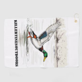 Custom golf towel ゴルフタオル (横)