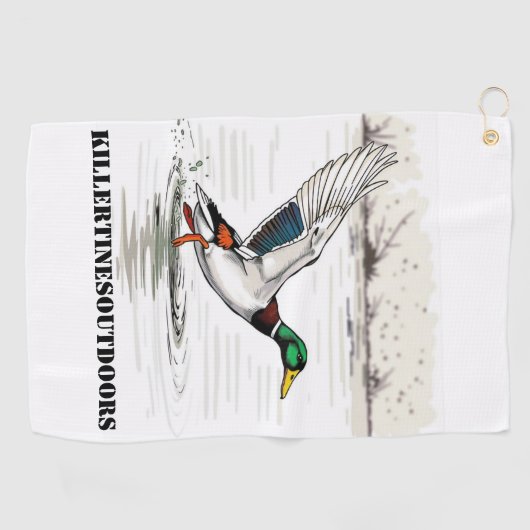 Custom golf towel ゴルフタオル (横)