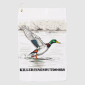 Custom golf towel ゴルフタオル (正面)